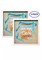 (2-Pack) 12x12" White Display Shadow Box Frame 8 Push Pins a Linen Background